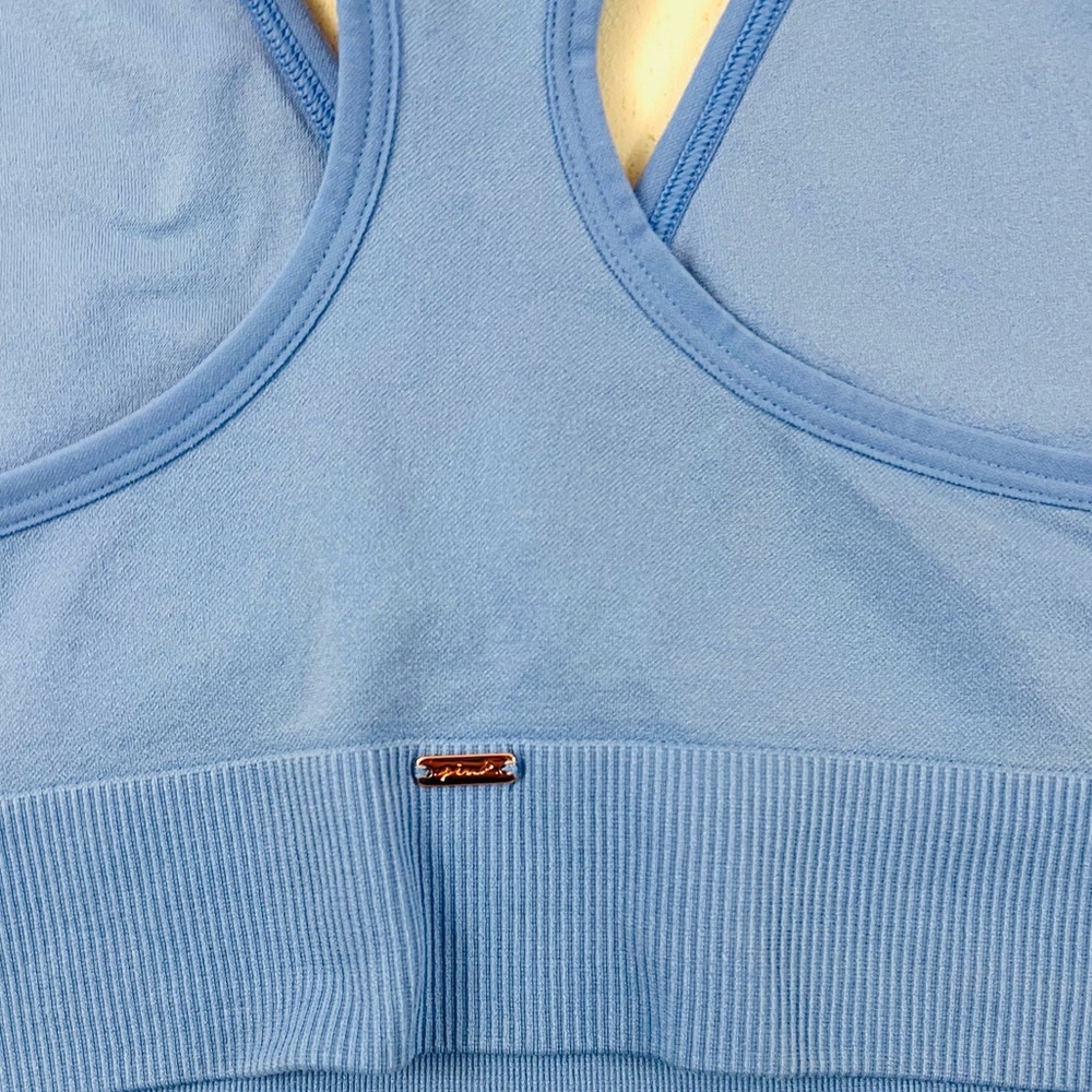 VS PINK Seamless Racerback Plunge Sports Bra Large - Picture 9 of 10